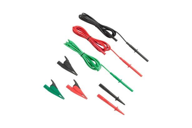 Fluke TL 1550B Cables de prueba con pinzas de cocodrilo (rojo, negro y verde