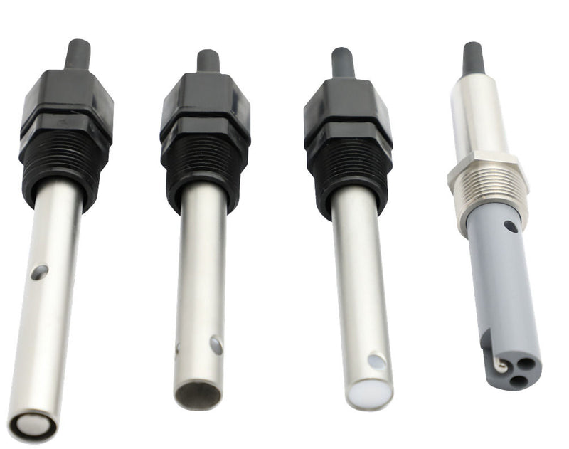 3-2872-A125 Type 2870-2874 Conductivity Electrodes, Body: Stainless Steel, Process Connection: Polypropylene, Process Connection Size: 3/4 inch MNPT, Cell Constant: 0,10, Operating Range: 1 - 1,000 ?S/cm, Cable Length: 7.6 m (25 ft)