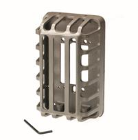 Thermostat Guard & Baseplate, Aluminum, For Use With Siemens ET134 Line Voltage Room Thermostats