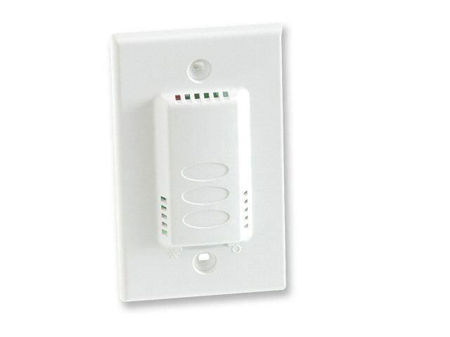 Temperature Sensor, Wall Mount, 100 Ohm Platinum RTD, Resistance Output, 1K Setpoint & Override, Cloud White Enclosure