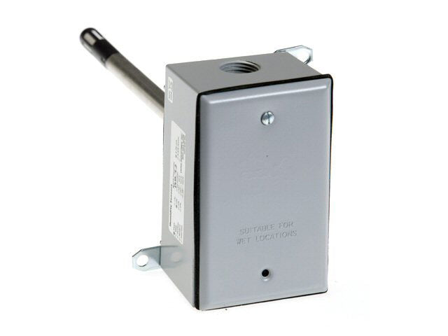 Duct Humidity & Temperature Sensor, ±2% RH Accuracy, No NIST Certification, 0-5/10 VDC Output, 8.5 in. Probe, Standard, 10K-3 Thermistor