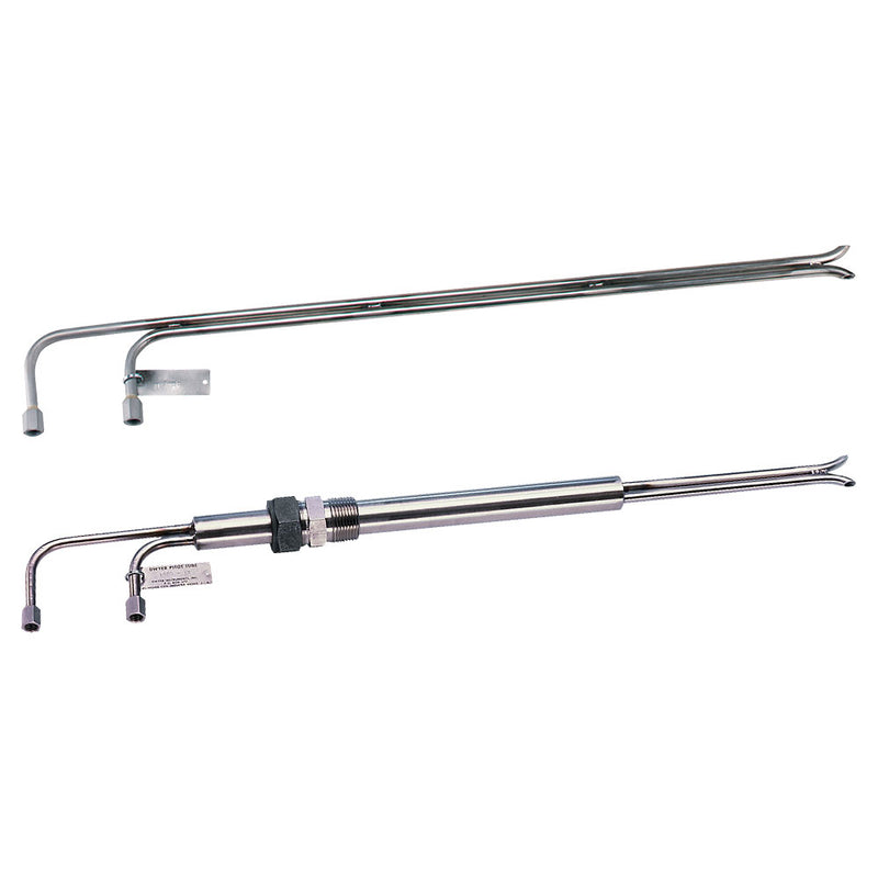 Tubo de Pitot de acero inoxidable tipo "S" de montaje permanente, 36" de longitud de inserción.