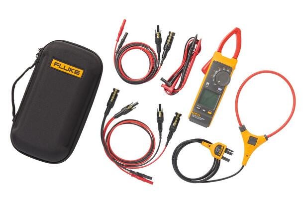 Fluke FLK-393FC-PVLEAD Kit de instrumentos para energía solar: pinza amperimétrica 393 FC y cables de prueba