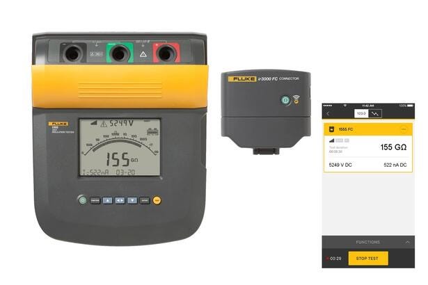 Fluke 1555/KIT NA FC Medidor de aislamiento Fluke 1555 FC 10 kV