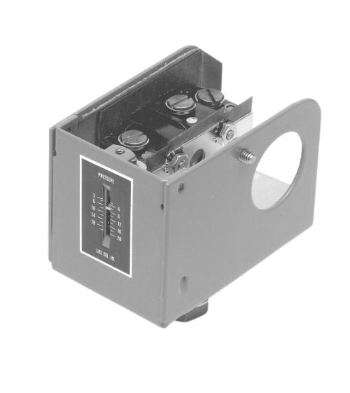Electric Pressure Switch, SPDT, Snap-Acting, Normally Closed, External Adjustment, Fixed Differential 2.0 psi
