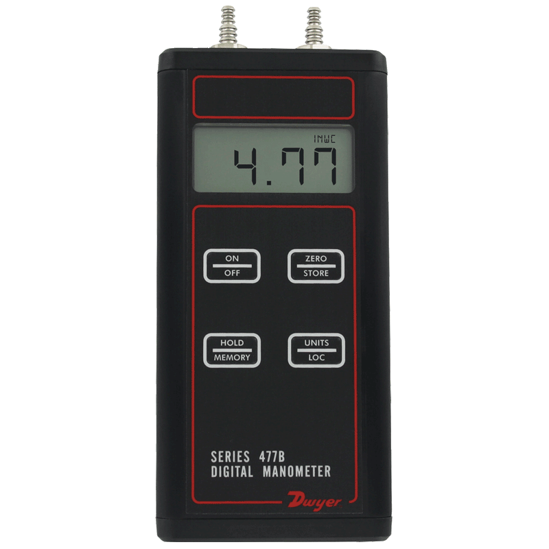 Manómetro digital de mano, 0 a 344.7 kPa (0 a 50 psi)
