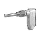 Immersion Temperature Sensor, 100 Ohm Platinum RTD, 4-20 mA Output, 2.5" Probe, 30 to 250°F, Stainless Steel Well Includ