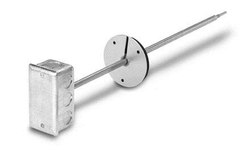 Duct Point Sensor, Platinum, ?4 to 122 Deg F, 18 in. Probe, 100 ohm RTD