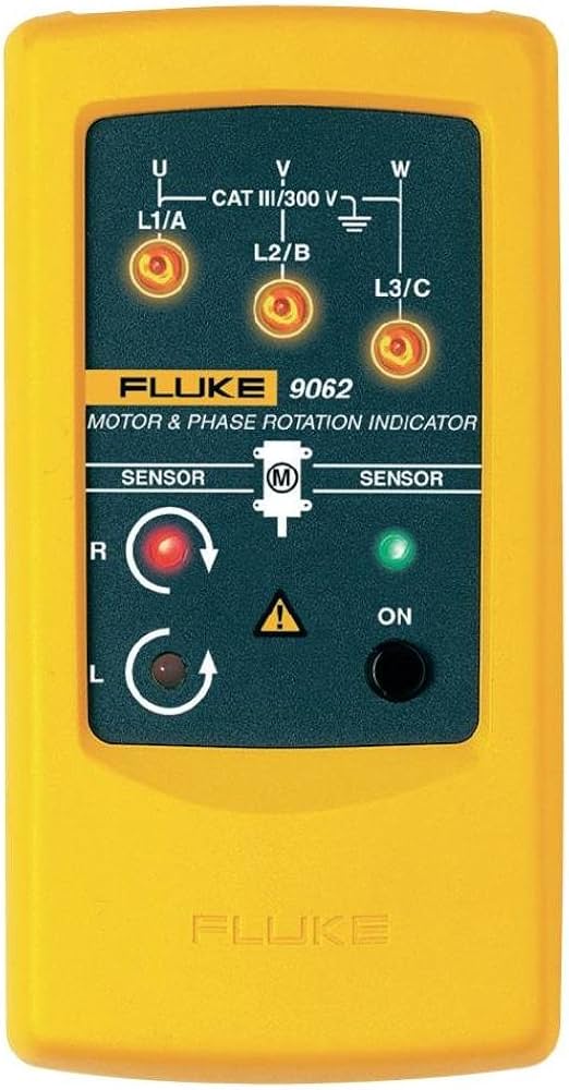 Fluke 9062 Indicador de rotación de fases y giro de motor