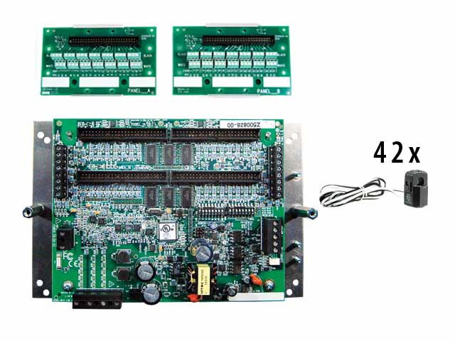 42 - ckt split - core BrCur
                        AuxPwr meter
                         (42) 50A CTs