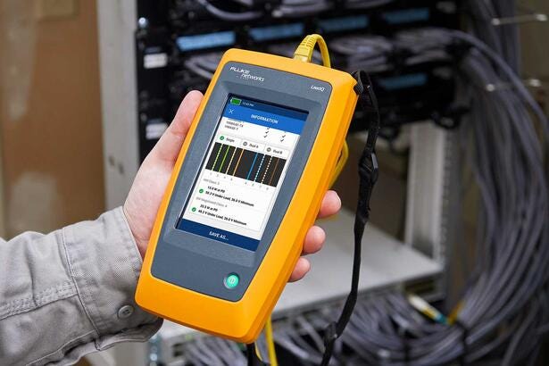 Fluke LIQ-100-IE Comprobador de cableado, Wi-Fi y red Ethernet Industrial LinkIQ de Fluke Networks