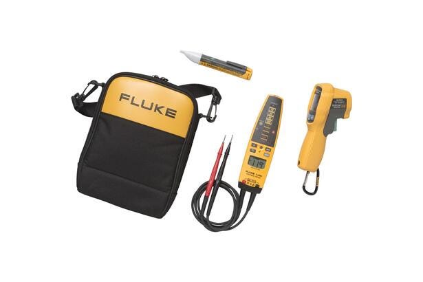 Fluke 62 MAX+/T+PRO/1AC con termómetro IR, comprobador de continuidad de voltaje T+PRO y detector de voltaje