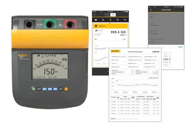 Fluke 1555/KIT NA FC Medidor de aislamiento Fluke 1555 FC 10 kV