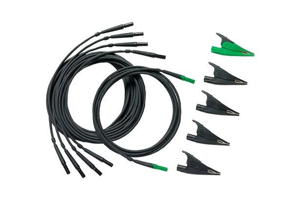 Fluke TLS430 Cables de prueba y pinzas de cocodrilo (4 negros y 1 verde