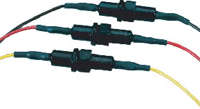 Three Fuse Pack, Inline Fuse Kit, 600V, 2A, Slow Blow