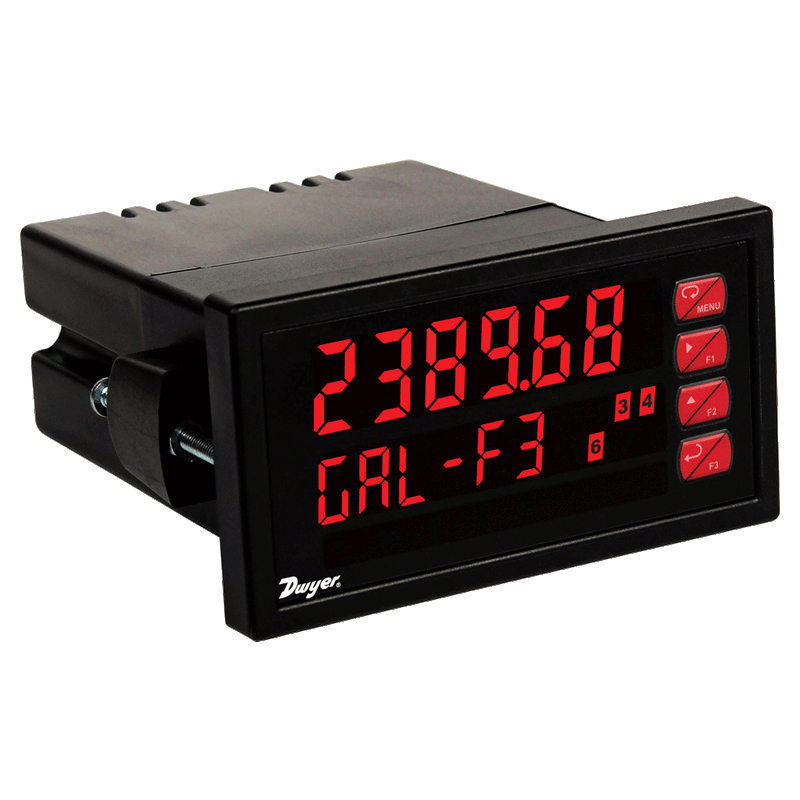 Medidor de pulsaciones para panel, 85-265 VCA, 4 relés, sin transmisor.