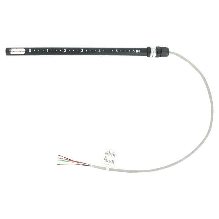 Air velocity transmitter, 5% accuracy, 10 m/s, 6" probe, 20" pre-wired cable, analog output