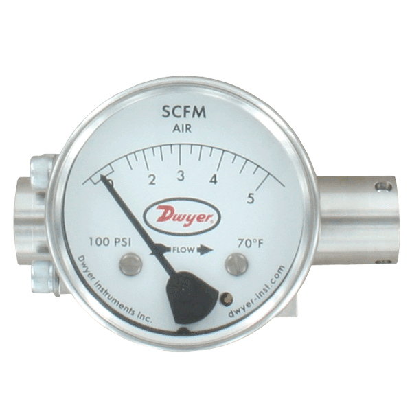 Rango de 1.5-5 SCFM, calibración de aire, NPT de 1/4"