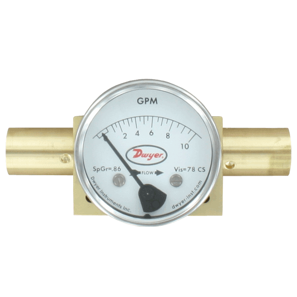 Rango de 0-4 gpm de aceite, NPT de 1/4", cuerpo de latón