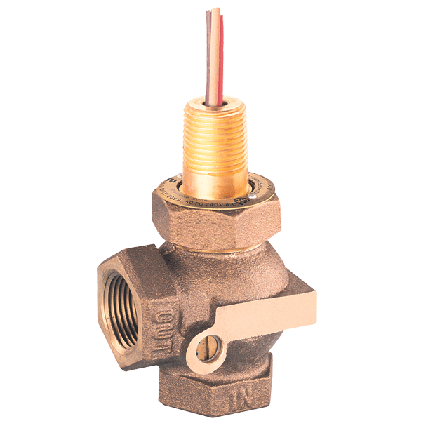 Interruptor de flujo de globo, punto de ajuste de accionamiento de 7.0-14.0 GPM (26.5-53.0 LPM).