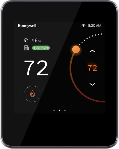 Commercial Thermostat, Color Touchscreen, Rtu, Wired-Wireless Heat-Cool Changeover, 3 Speed Fan, 24 Vac, 50F To 90F Se