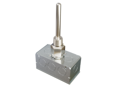 1,000 Ohm (Three Wires) RTD, High Temperature Immersion, Welded Well, 4", Galvanized Enclosure