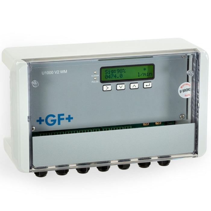 Ultrasonic Flowmeter GF U1000 V2 WM, Pipe Outside d: d125-d225, Accuracy: ±3% of m.v. for DN150, Power supply: 24 V, Cable length (m): 5