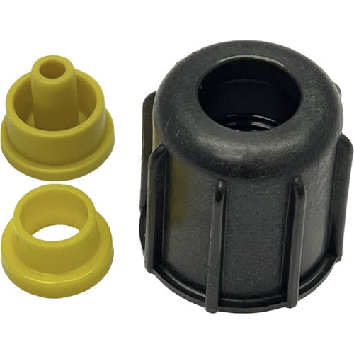 LMI Tubing Connection Kit. 1 Coupling Nut, 1 Male Ferrule, 1 Female Ferrule, fits 3/8 inch OD tubing (each)