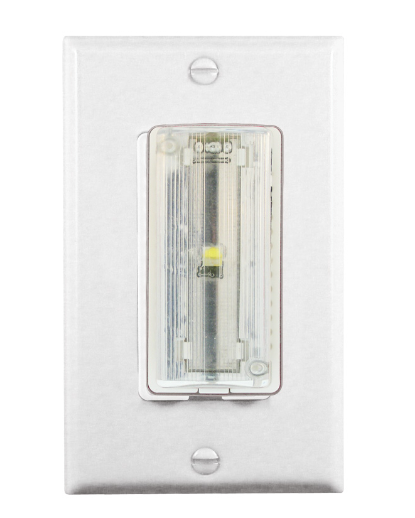 AV Combination Sounder , Includes LED Strobe, Single Gang White Plate, Clear Lens