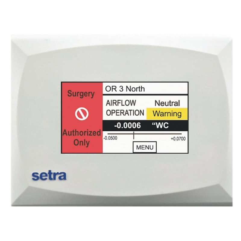 Monitor de Presión del Espacio, Con Display, Rango +/-0.05inWC Comunicación BACnet MS/TP