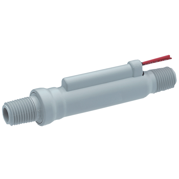 Interruptor de flujo para gases, punto de ajuste de accionamiento de 2.5 CFM (70.8 LPM) a 5 psi.