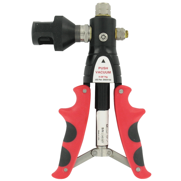 Bomba neumática de mano, rango de 600 psi, con kit de manguera.