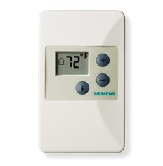 Room Temperature Sensor, Wireless - P2P, Full HMI, Compatible With Siemens WRS Wireless System, Siemens Logo, Full Featu