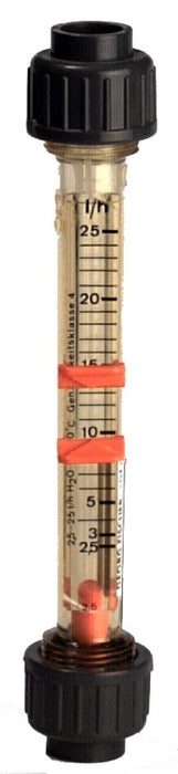 Variable area flow meter short version type 123, d: 20(mm), DN: 15(mm), Size: 1?2(inch), Type: SK 61, Scale range: 15,0 - 150,0(l?h)