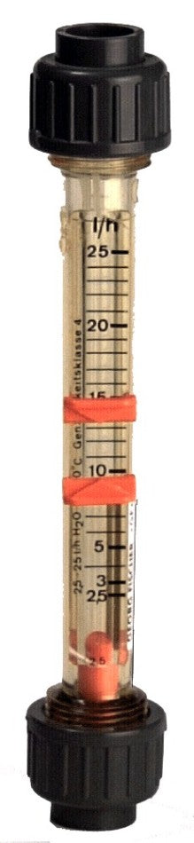 Variable area flow meter short version type 123, d: 32(mm), DN: 25(mm), Size: 1(inch), Type: SK 70, Scale range: 15,0 - 150,0(l?h)