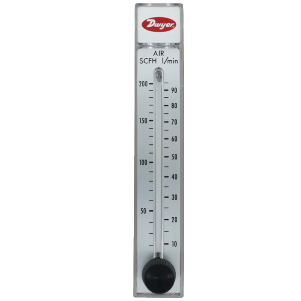 Medidor de flujo, rango de 1-12 GPH/0.06-0.76 LPM de agua.