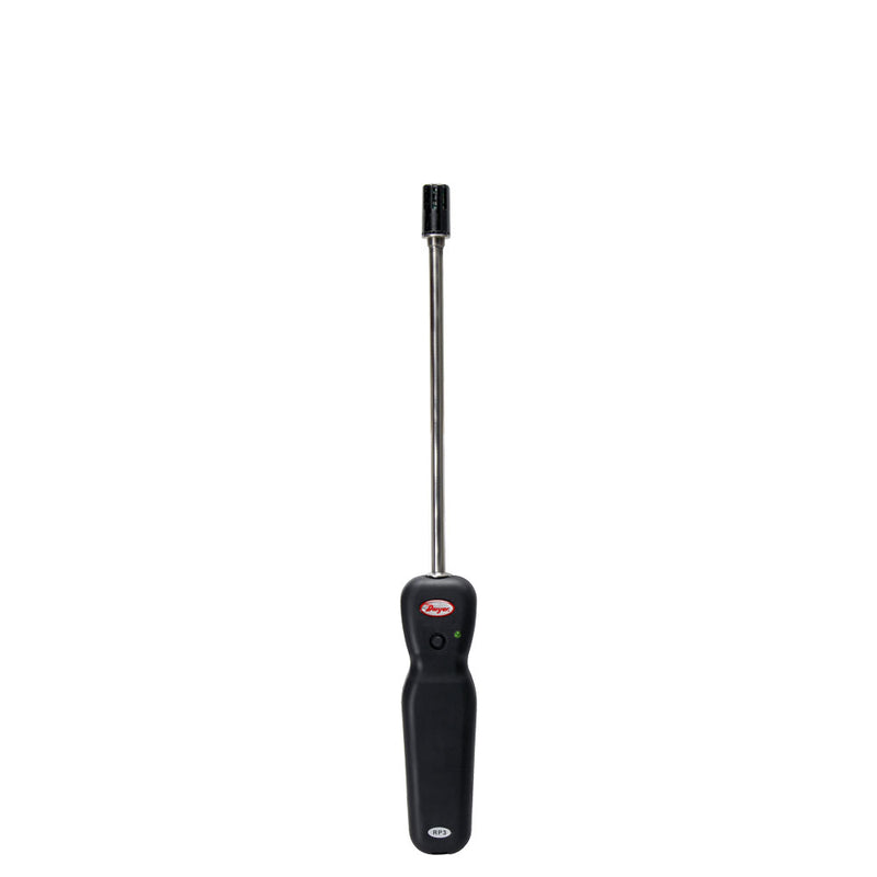 Wireless Thermo-Hygrometer probe, 8" insertion length for use with the Model UHH Universal Handheld device and the Mobile Meter software application with NIST calibration.