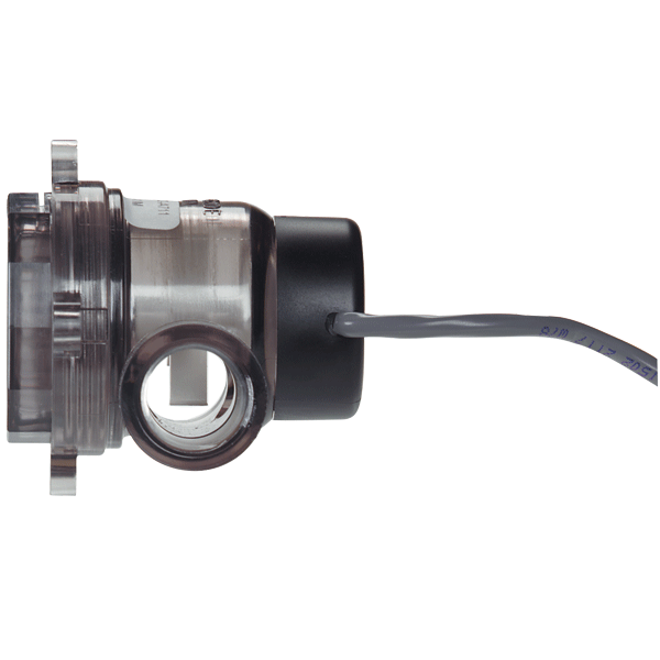Mirilla indicadora de flujo de polisulfona con sensor A-711, rango de 2-20 GPM (7.6-75.5 LPM), NPT hembra de 1/2".