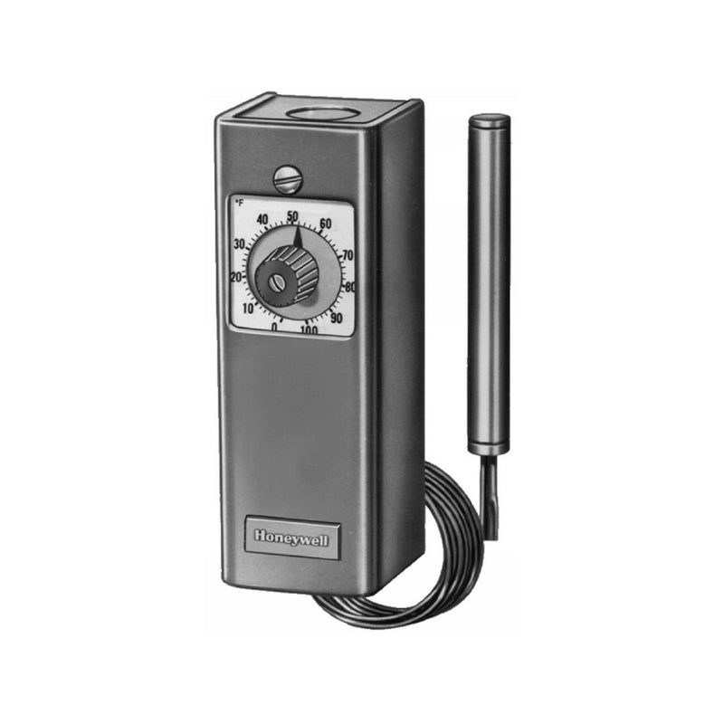 Remote Temperature Controller, 0F To 100F Set Point, 1 Spdt, Copper Bulb, 20 Ft. Capillary Length, 3F To 10F Different