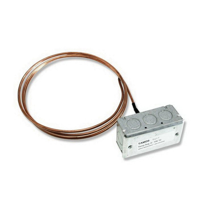 Duct Averaging Temperature Sensor - Flexible, 10K-3 Thermistor, Resistance Output, 12 ft. Copper Tubing, NEMA 1, 1-Point NIST Calibration Certificate, 5 Year Limted Warranty