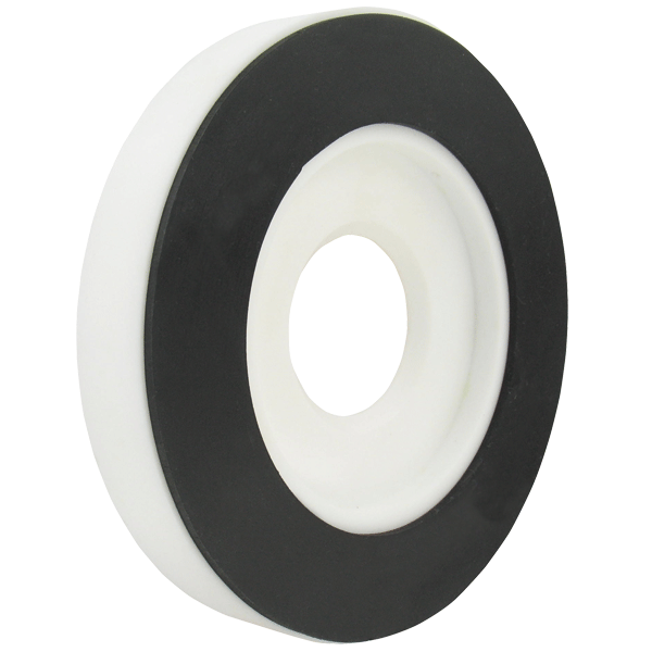 Medidor de flujo de placa con orificios hecho de PTFE, tamaño de línea de 1/2", 0.310" de calibre, beta de 0.5, capacidad de agua: 100" presión diferencial columna de agua, flujo de 3.44 GPM