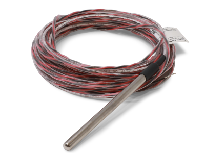 10k Ohm (Type III) Thermistor, Probe Only, 4", 20' Plenum Cable, w/ Additional Moisture Protection