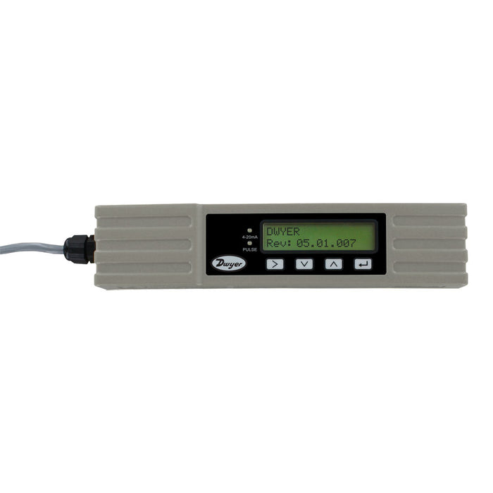 Compact ultrasonic flowmeter, pulse and 4-20 mA outputs, 5 to 7" (125 to 180 mm) pipe