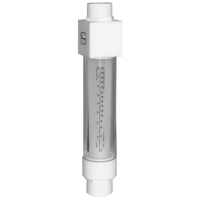 Medidor de flujo de  rea variable, NPT hembra de 1/2", caudal de 13 LPM (3.43 GPM).