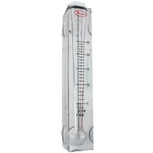 Medidor de flujo, rango de 300-2800 LPM de aire.