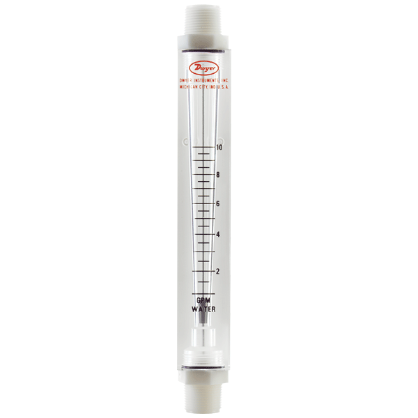 Medidor de flujo, rango de 10-75 LPM de agua.