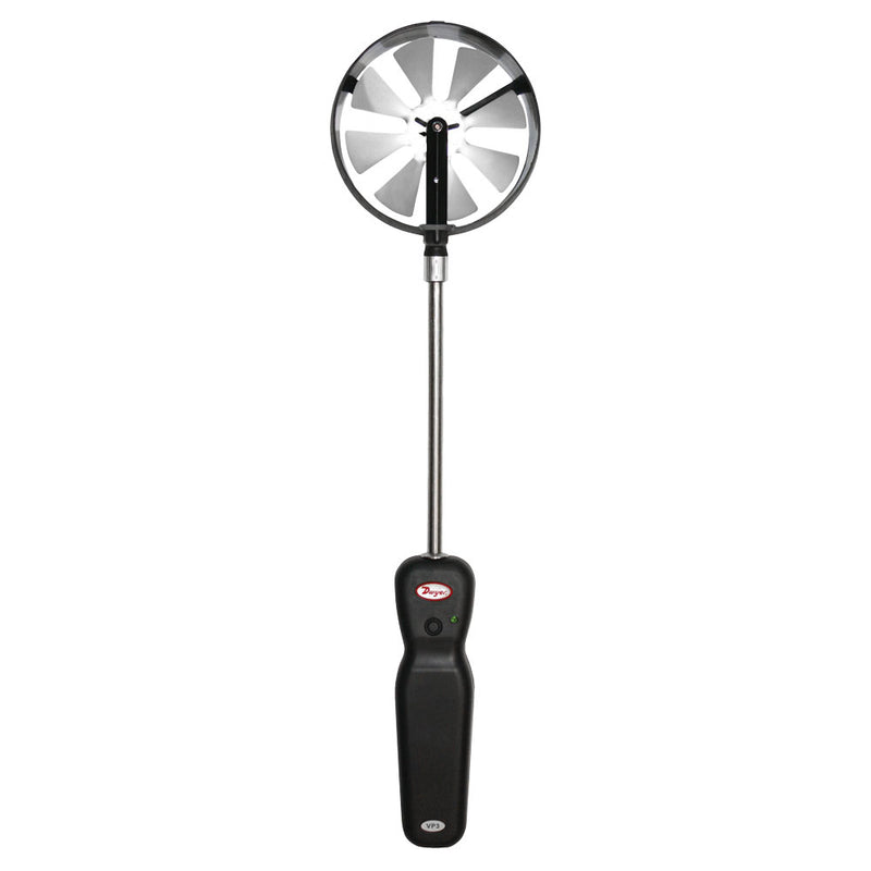 Wireless 100MM Vane Thermo-Anemometer probe for use with the Model UHH Universal Handheld device and the Mobile Meter Software application.