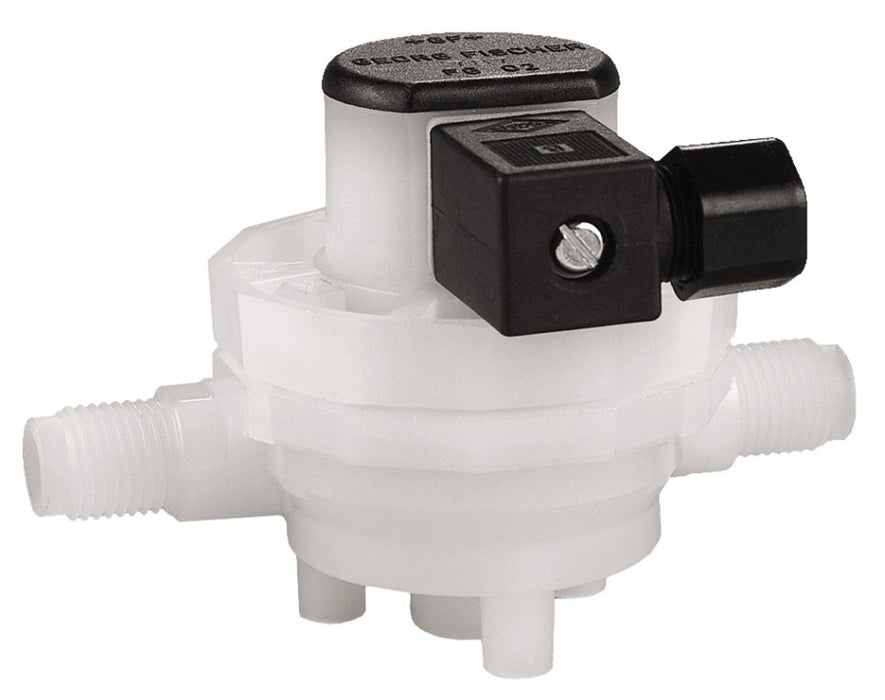 3-2507.100-2V Type 2507 Mini-Flow In-line Rotor Flow Sensors, Body: PVDF, Process Connection: Thread, Communication Interface: Open Collector Frequency, Operating Range: 400 to 2800 ml/min, Flow Range: 0,4 - 2,8