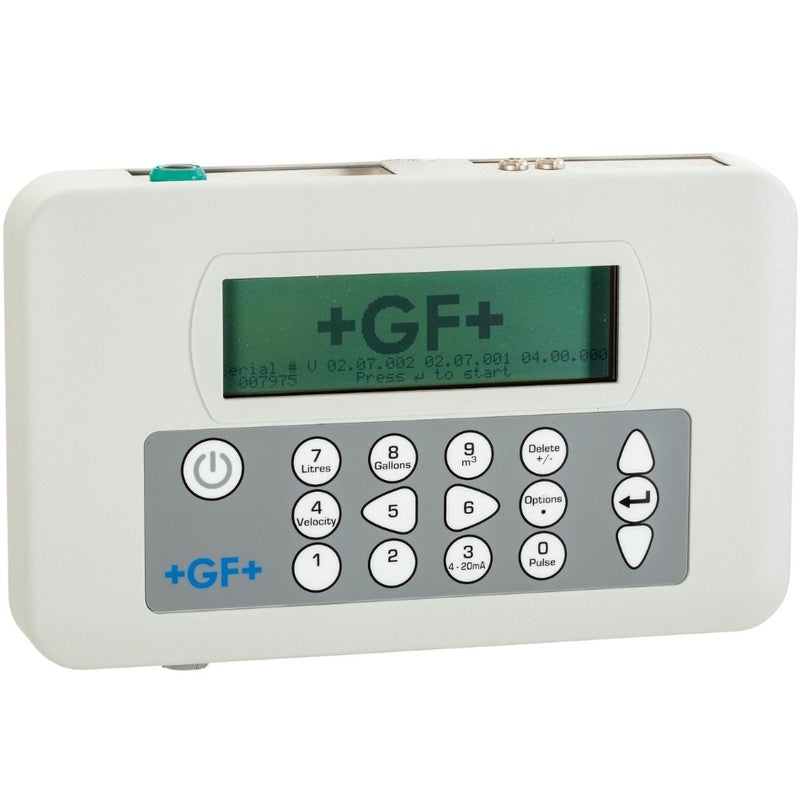 Ultrasonic Flowmeter GF PF220 V2, Pipe Outside d: d13 - d115, Accuracy: ±2% o.R. for DN100, Power supply: Battery, Cable length (m): 2