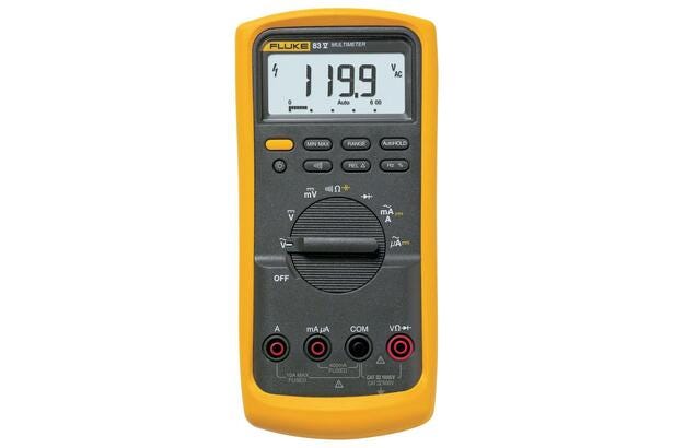 Fluke 83V Multímetro para aplicaciones industriales de respuesta promedio